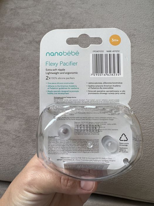 Nowe smoczki nano bebe dwie sztuki