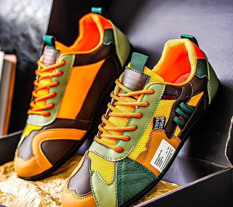 Buty lekkie sneakersy wielokolorowe