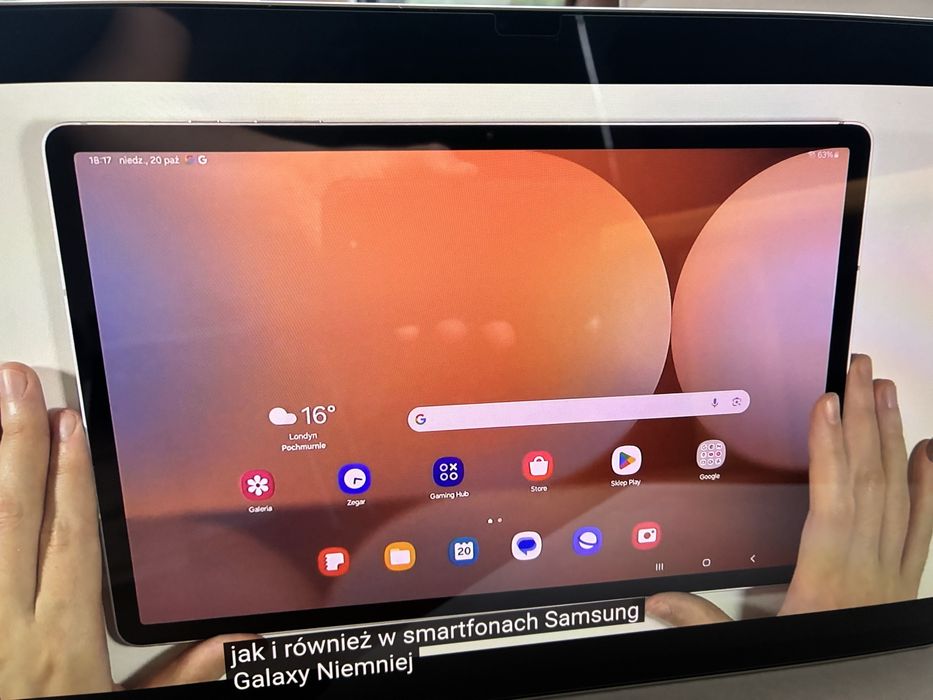 Galaxy TAB  S10 plus 5G, 12/256( 3 cykle ładowania) Jak nowy