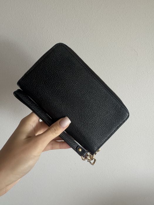 Portfel skórzany Michael Kors damski duży czarny