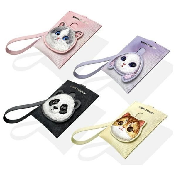 Portfel Nimmy Big Eyed Pet 2.0 Rabbit etui na karty - fioletowy