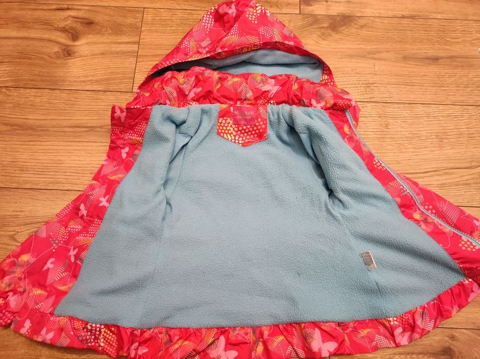 Płaszczyk neonowy róż rozmiar 98/104