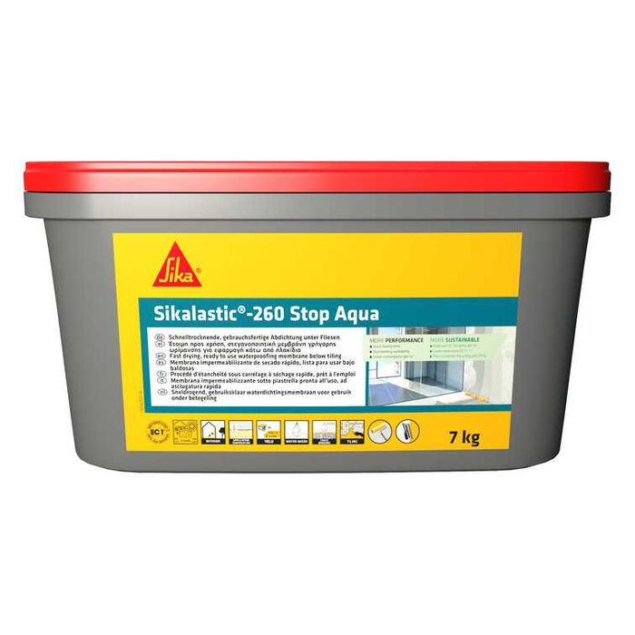 Sikalastic-260 Stop Aqua швидкотвердіюча гідроізоляція готова, 16 кг
