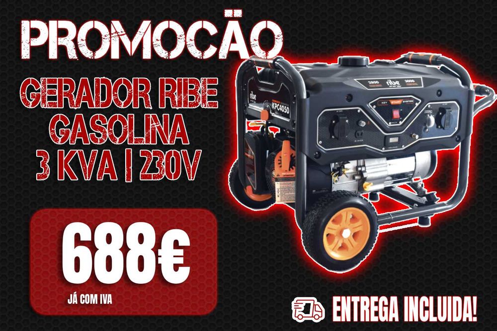GERADOR A GASOLINA MONOFÁSICO 3 KVA KPC4050 LL29