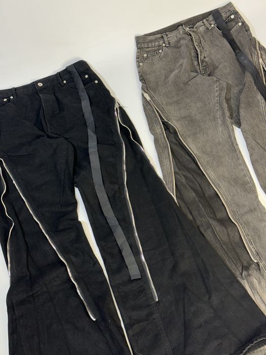 Клеш Rick Owens bolan banana cut jeans opium archive джинси чорні сірі