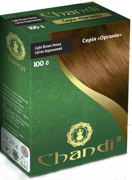 Лечебная аюрведическая краска для волос Chandi. Индия