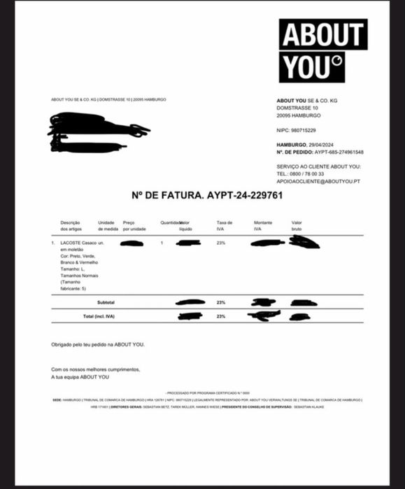 Casaco/Hodie com Fecho da Lacoste