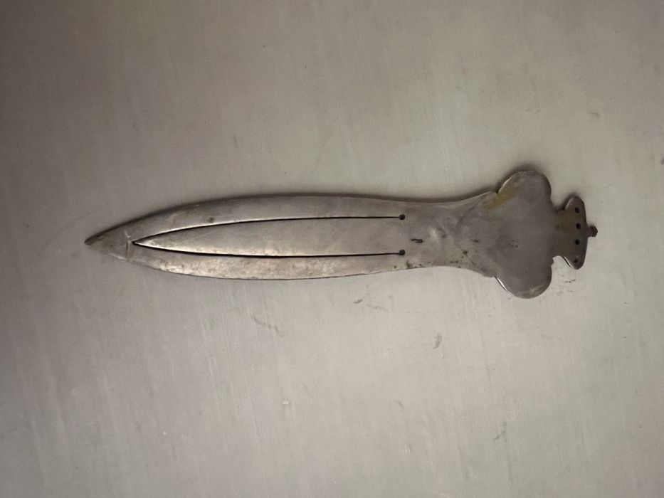 Marcador/abre cartas em prata antigo