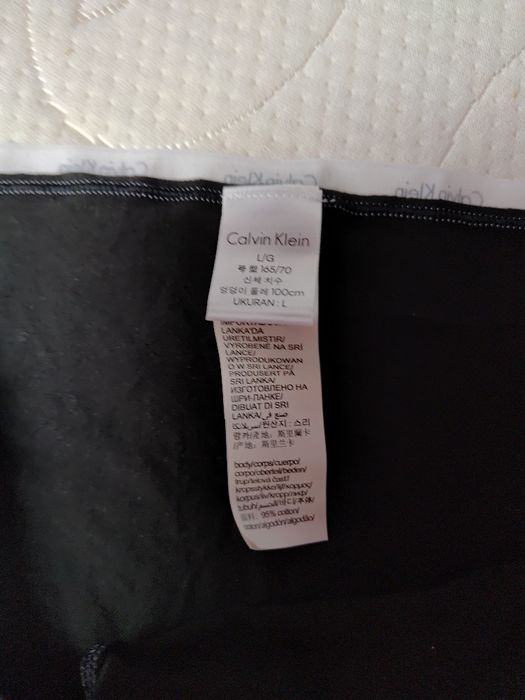 Szorty bawełniane damskie czarne rozm L Calvin Klein