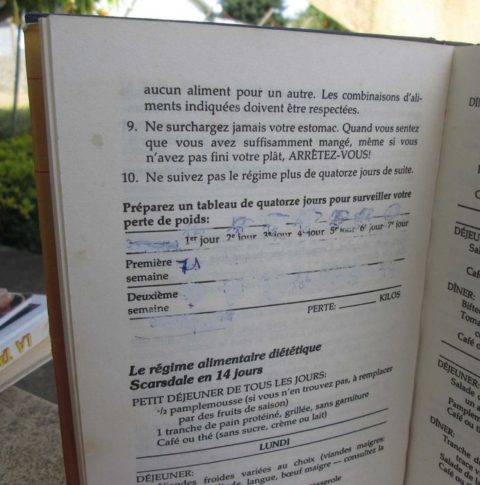 Livro “Scardale” Le régime médical infaillible 1981