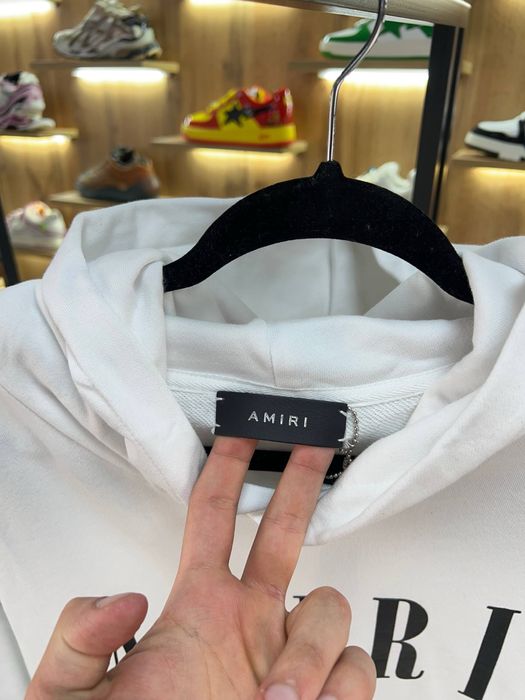Худі Amiri White Logo
