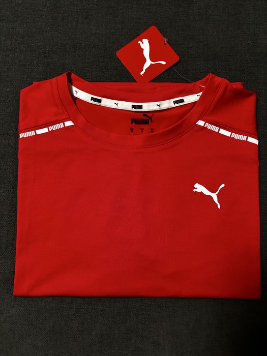 Malinowy T-shirt Puma rozmiar M