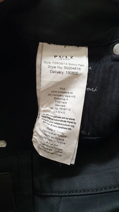 Pulz Rosita skinny Jeans coated czarne 34