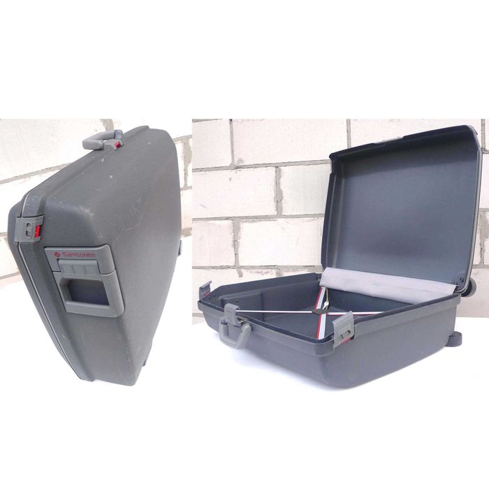 Walizka Samsonite z tworzywa 74x58x24cm klucze koła transportowe