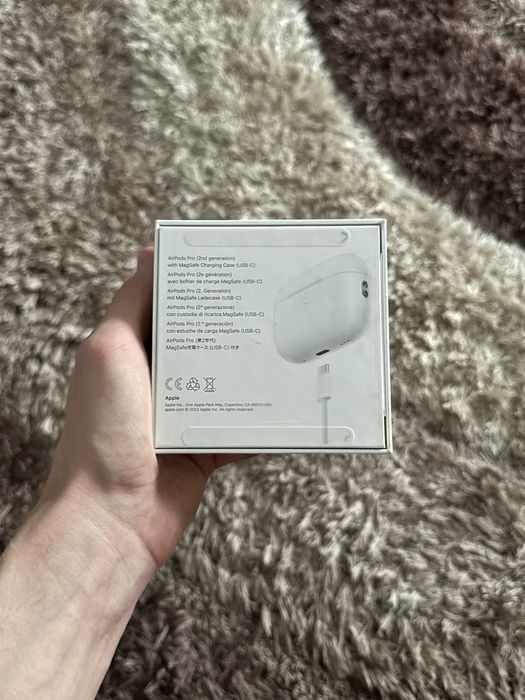 Apple AirPods Pro 2 Oryginalne Faktura