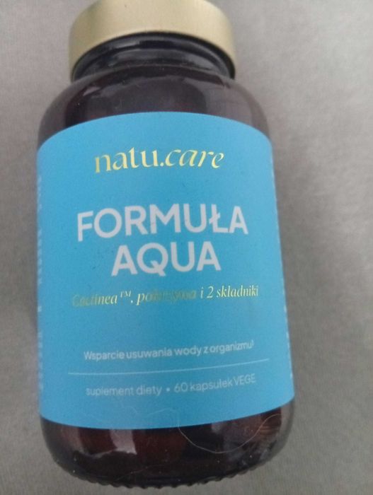 Natu.Care Formuła Aqua Kapsułki wspierające naturalny drenaż organizmu, regulację gospodarki wodnej oraz redukcję obrzęków, suplement diety
