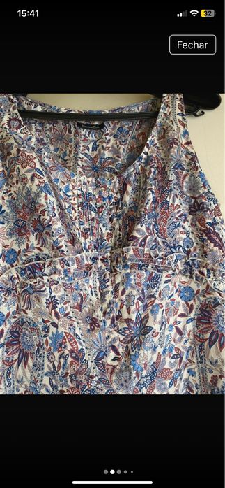 Vestido de seda da Massimo Dutti
