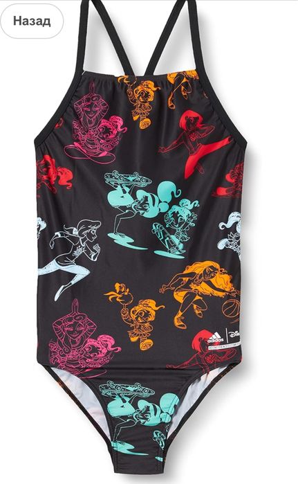 Суцільний купальник Adidas Disney оригінал 7/8 років