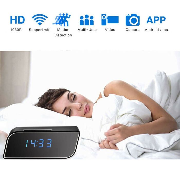 Relogio camara oculta IP WIFI HD 1080p
