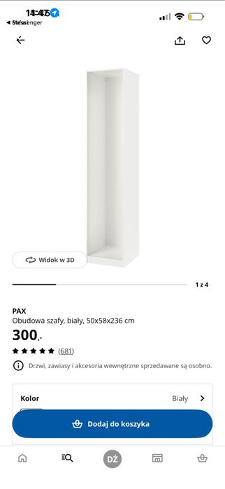 Obudowa pax 50x59x236 dwie sztuki