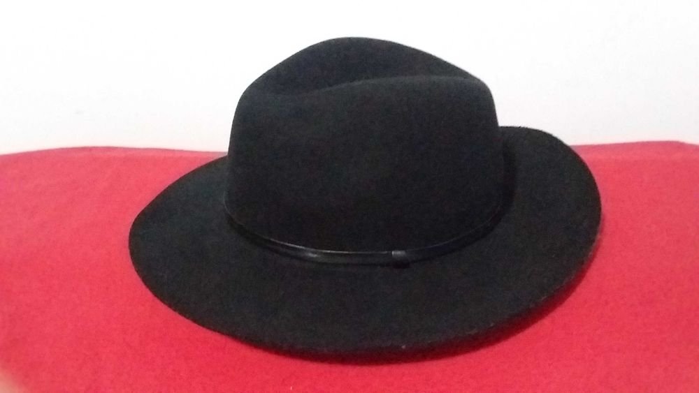 Капелюх чоловічий,вовна-новий-широкі поля-Zebra-56-57