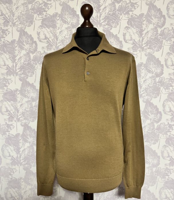 Тонкая шерстяная кофта поло Autograph