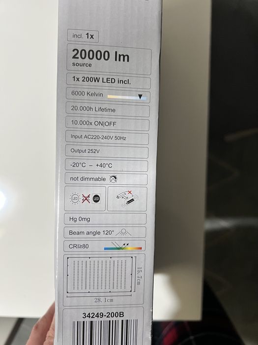 Projetor led 2000 lm