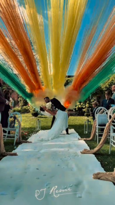 Kolorowe dymy wiatraki iskier fontanny iskier wodospad iskier