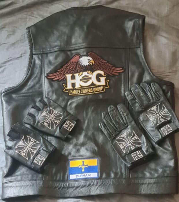 Перчатки Choppers кожа  Байк Мото жилет harley davidson