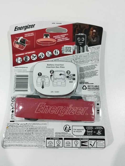 Latarka Czołowa Energizer Headlamp HDL20 3*AAA 325Lumens