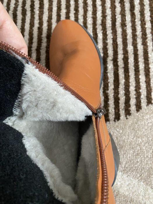 НОВІ зимові сапожки натуральна шкіра