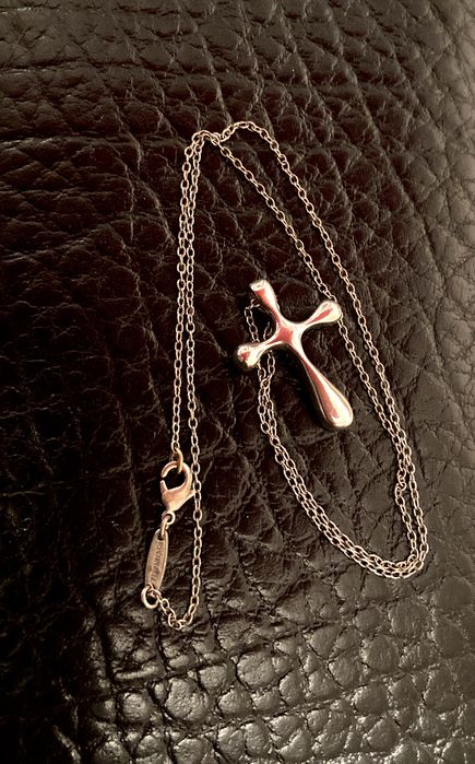 Tiffany & Co Оригинал!!! Крест подвеска 925