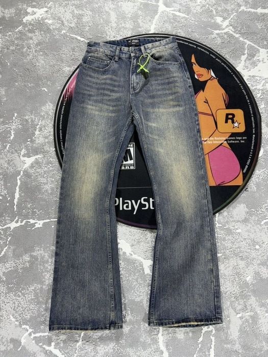 Джинсы balenciaga flared lost tape bootcut type