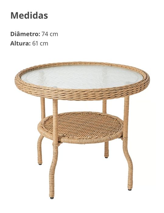 2 conjuntos de jardim - 8 poltronas + 2 mesinhas [NOVOS EM CAIXA]
