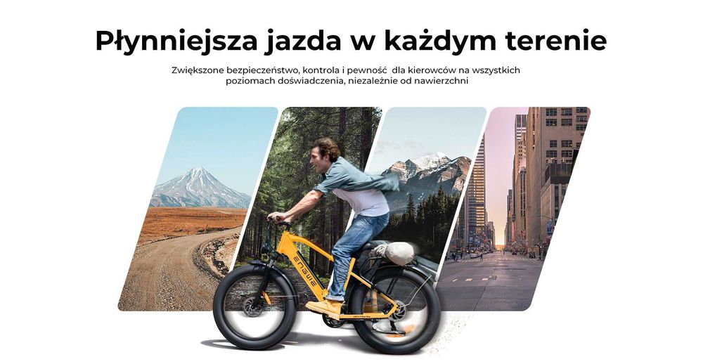 Rower Elektryczny Engwe E26 Zielony Męski