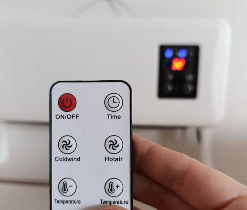 обігрівач настінний міні кондиционер тепловентилятор дуйка 2 в 1 пульт