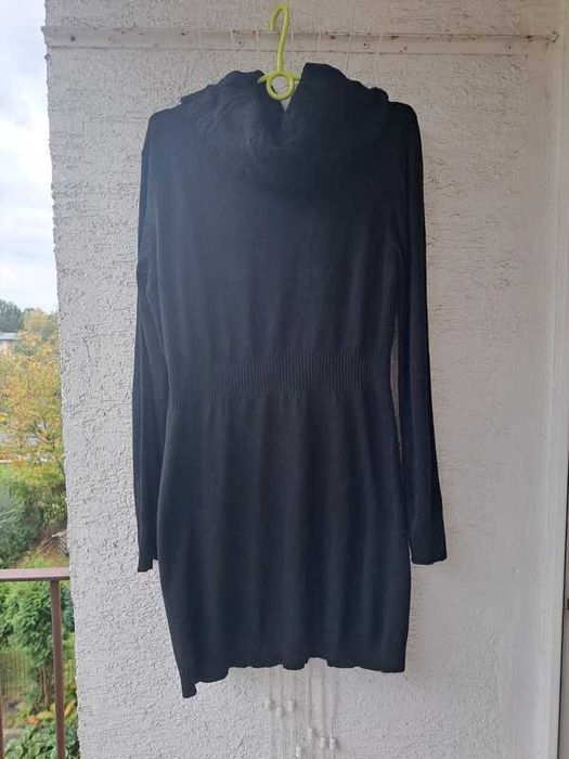 Sukienka zimowa z golfem C&A 48 50 angora