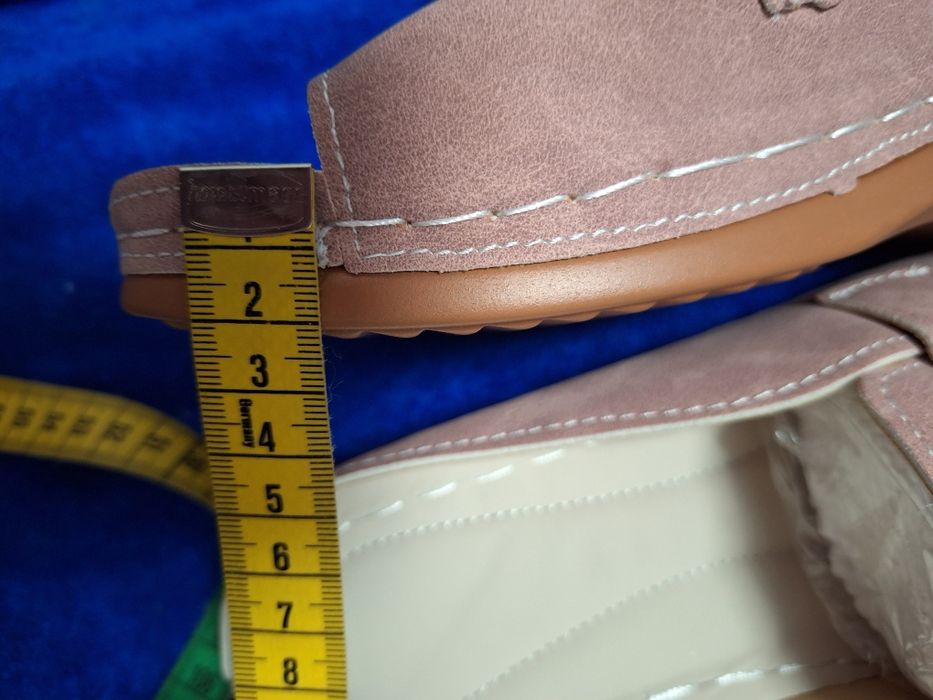 Damskie klapki wrzosowe 40,wkładka 25cm