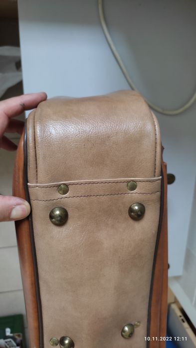 Torba podróżna pełna skóra PRL