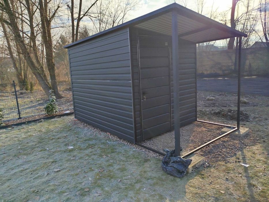 Tani Mały Garaż Blaszany - Wiata - Zadaszenie - Magazyn  - Maj-Blach