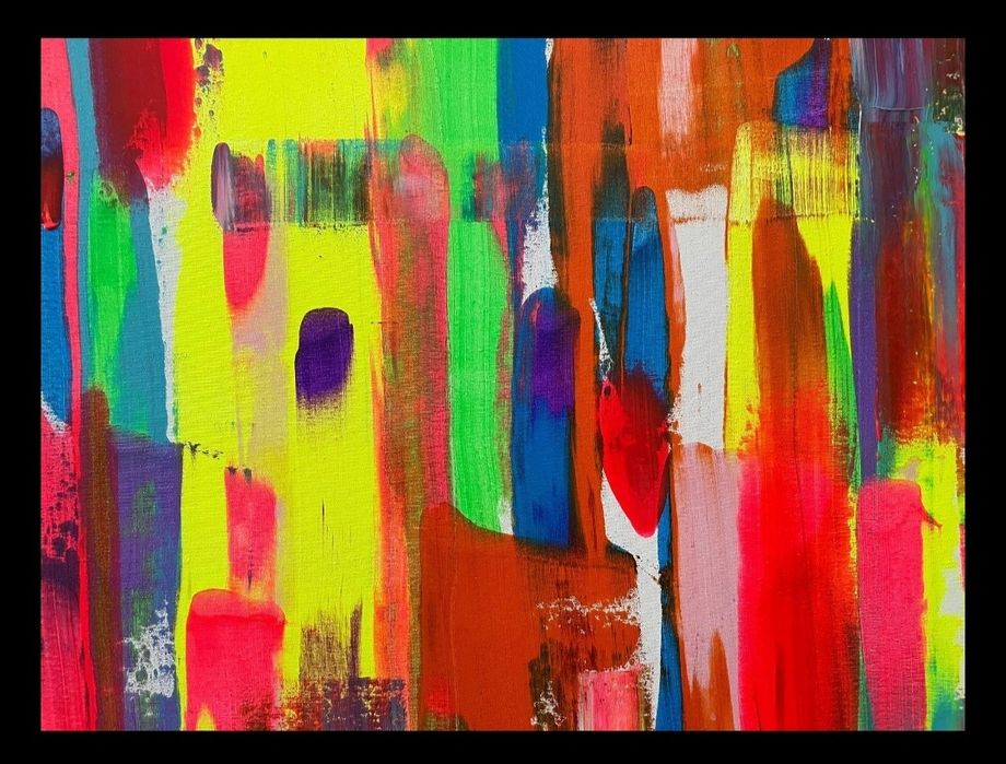 Favi Gales - pintura a acrílico sobre tela ( díptico )