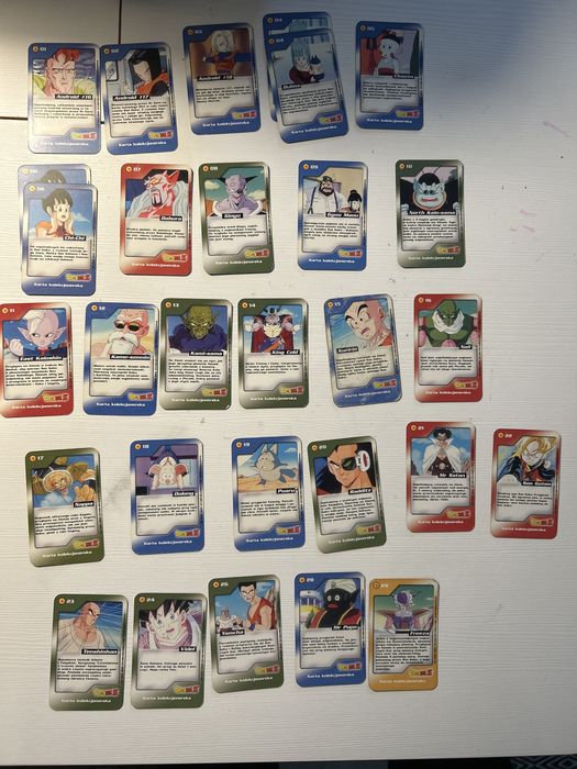 Dragon Ball Z karty kolekcjonerskie