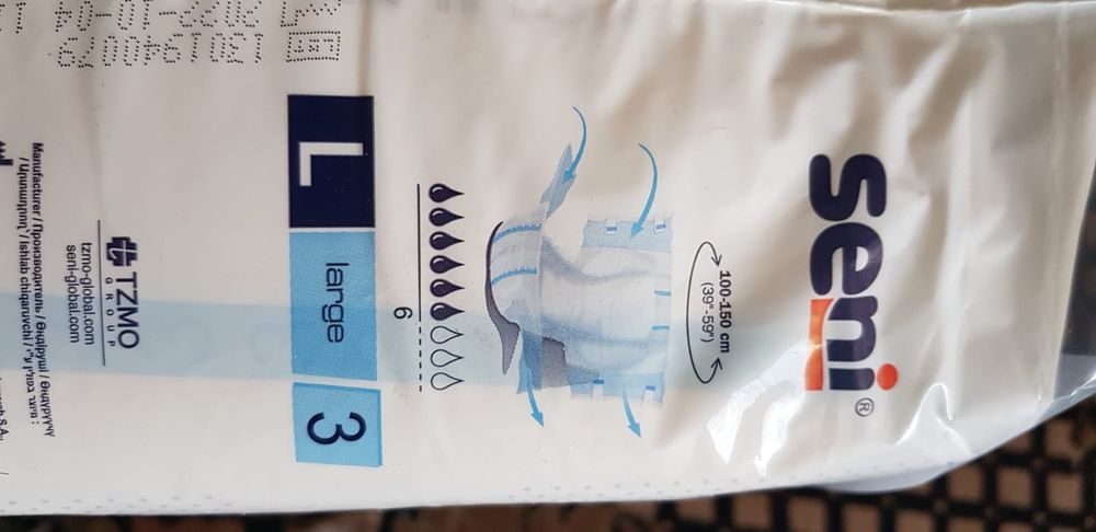 Памперсы Seni, размер L