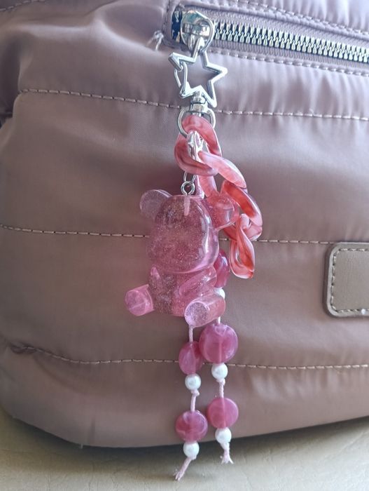 Bag charm artesanal urso