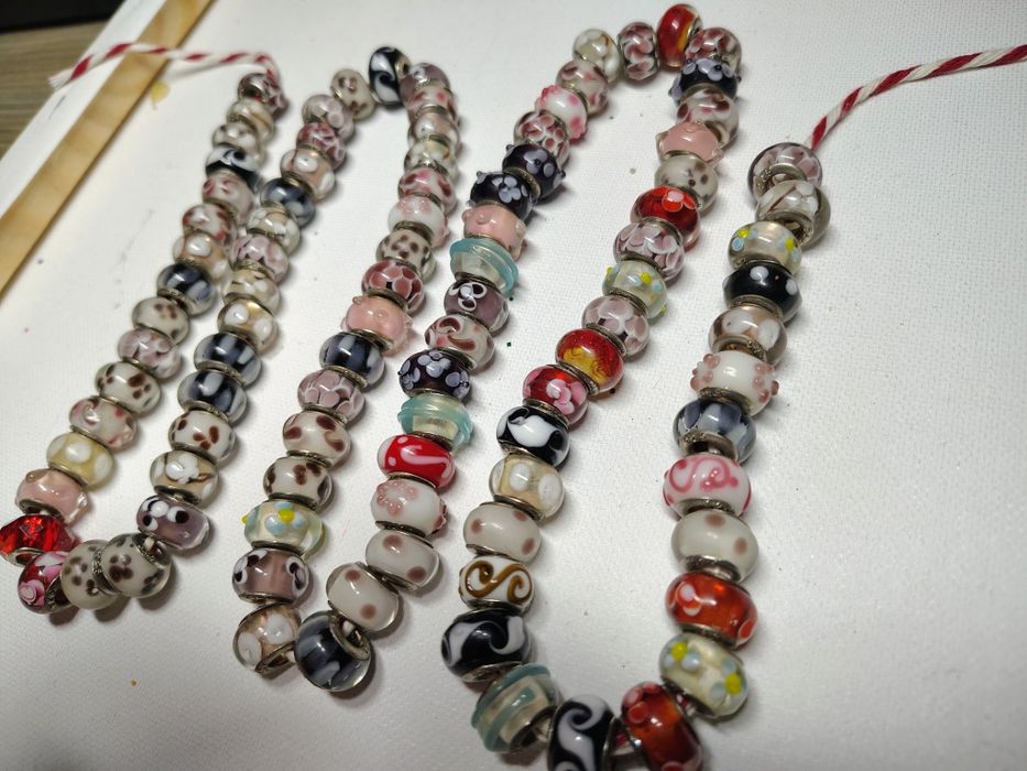 Sprzedam koraliki okrągłe do bransoletek charms mix