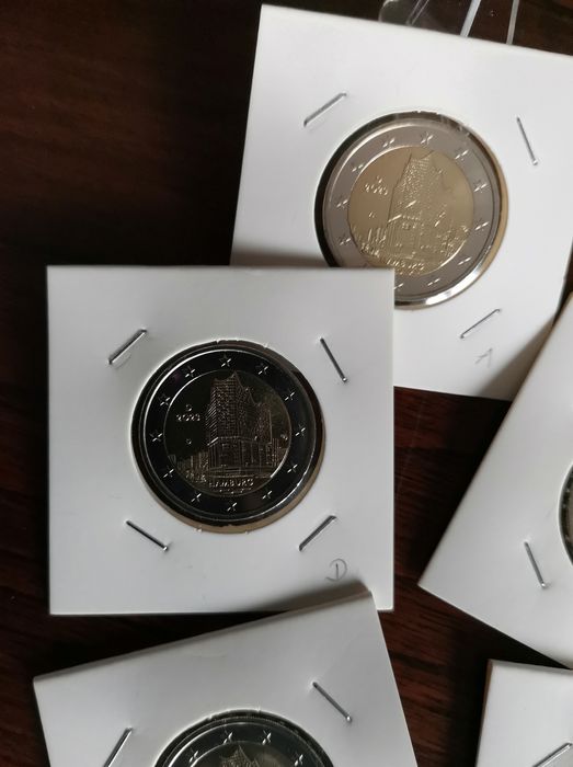 Conjunto das 5 moedas UNC comemorativas 2€ - Alemanha 2023