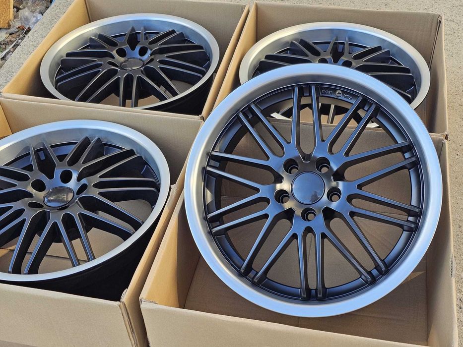 Alufelgi 5x112 19 ET20 Audi A5 A6 C8 A7 A8 S8 SQ5 Q7 Q8 BMW 5 G60 7er G11 G12 G70 4 G43 Aluett Germany NIEMIECKIE czarne z rantem