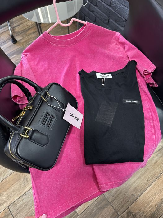 Лонгслів трикотажний Міу білий, чорний