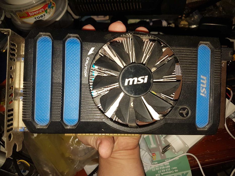 Полностью исправная видеокарта MSI GTX650