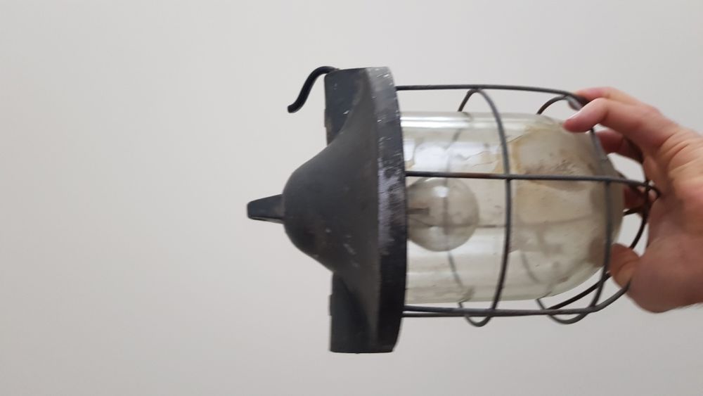 Lampa loft PRL